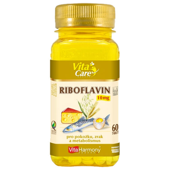 VitaHarmony Riboflavin (Vitamin B2) 10 mg - 60 tablet