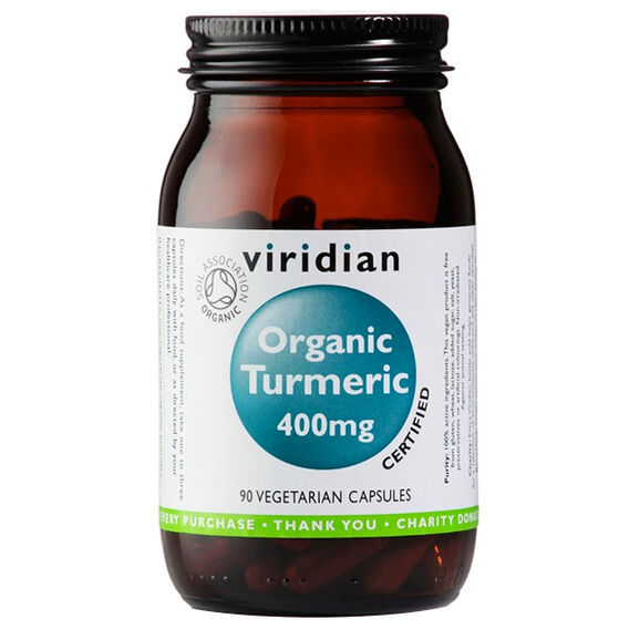 Viridian Organic Turmeric 400mg 90 kapslí