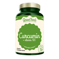 GreenFood Curcumin + vitamín D3
