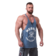 Modrá Nebbia Washed muscle back stringer GOLDEN AGE 791