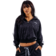 Černá Nebbia Half-zip mikina s leopardím vzorem PRIMAL 866