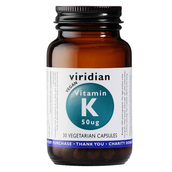 Viridian Vitamin K 50ug - 30 kapslí