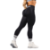 Černá Nebbia Bezešvé extra push-up legíny s vysokým pasem FLOW SEAMLESS 496