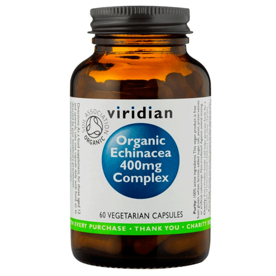 Viridian Echinacea Complex 400mg Organic 60 kapslí