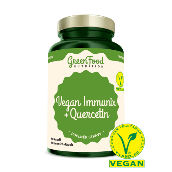 GreenFood Vegan Immunix + Quercetin - 60 kapslí