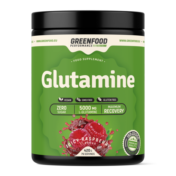 GreenFood Performance Glutamine 420g - malina