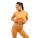 Oranžová Nebbia Crop top s dlouhým rukávem ELEVATED 468