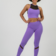 Fialová Nebbia FIT Activewear legíny s vysokým pasem 443