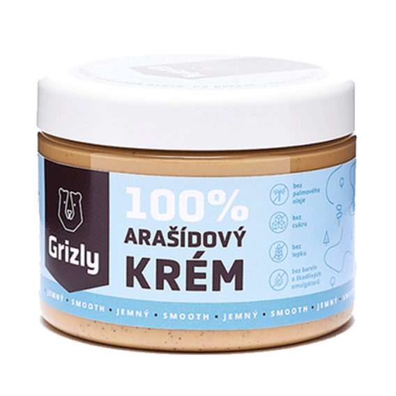 Grizly Arašídový krém 100% 500 g jemná