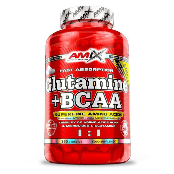 Amix Glutamine + BCAA kapsle