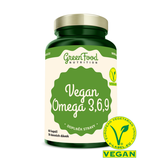 GreenFood Vegan Omega 3,6,9 - 60 kapslí
