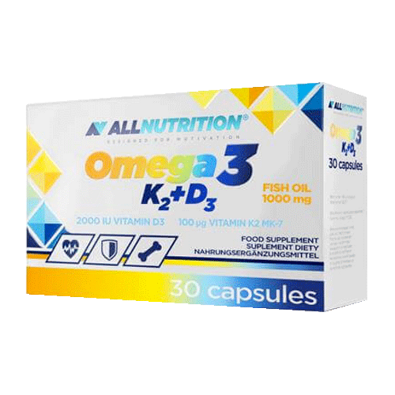 Allnutrition Omega 3 K2 + D3 - 30 kapslí