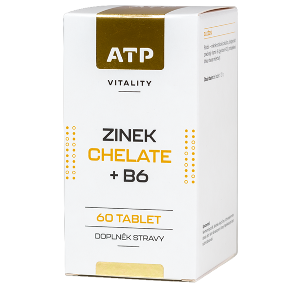 ATP Vitality Zinek Chelate + B6 - 60 tablet