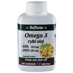MedPharma Omega 3 rybí olej FORTE