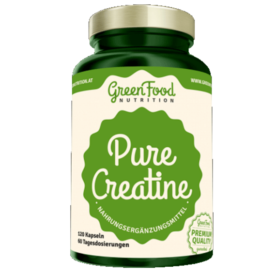 GreenFood Pure Creatine - 120 kapslí