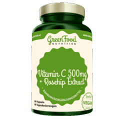 GreenFood Vitamin C 500 + Extrakt ze šípků
