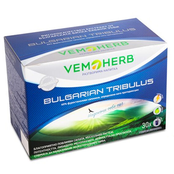 Vemoherb Tribulus Terrestris Instant drink 30x 5g - borůvka