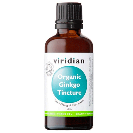 Viridian Ginkgo Biloba Tincture Organic 50ml