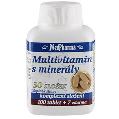 MedPharma Multivitamín s minerály 30 složek
