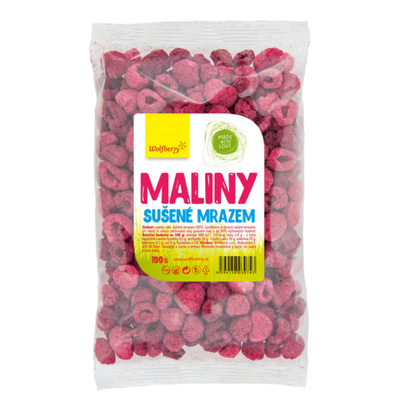 Wolfberry Maliny sušené mrazem 100 g