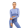 Fialová Nebbia Crop top s dlouhým rukávem ELEVATED 468