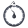 Černá HMS Masážní hula hoop obruč se závažím a počítadlem HHW06