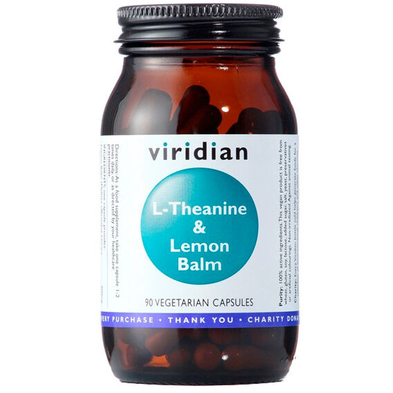 Viridian L-Theanine and Lemon Balm - 30 kapslí