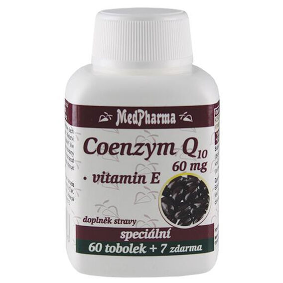 MedPharma Coenzym Q10 60 mg + vitamin E - 67 tablet