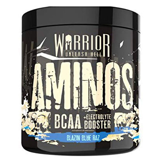 Warrior Aminos BCAA Powder 360g - modrá malina