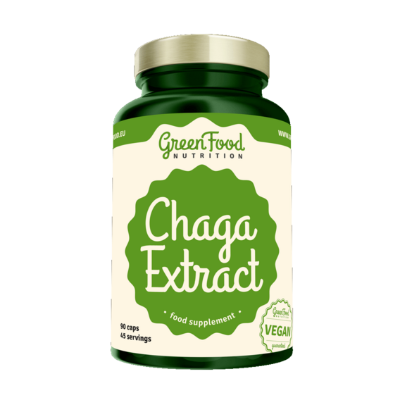 GreenFood Chaga extract - 90 kapslí