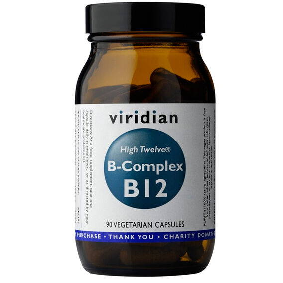 Viridian B-Complex B12 High Twelwe - 90 kapslí