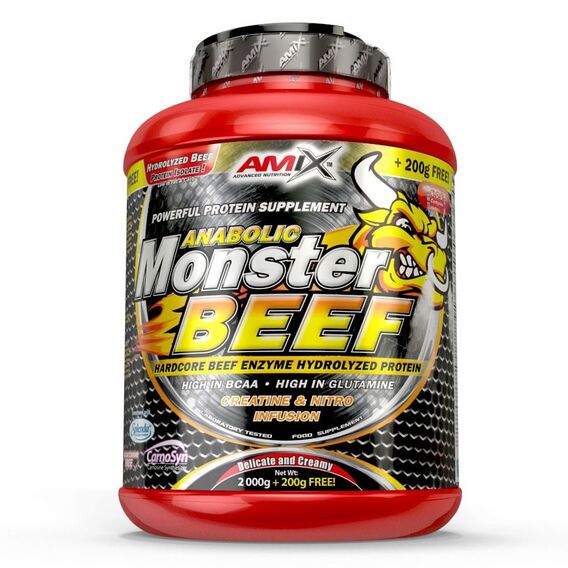 Amix Anabolic Monster Beef Protein 1kg - jahoda, banán
