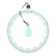 Zelená HMS Masážní hula hoop obruč se závažím a počítadlem HHW06