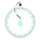 HMS Masážní hula hoop obruč se závažím a počítadlem HHW06