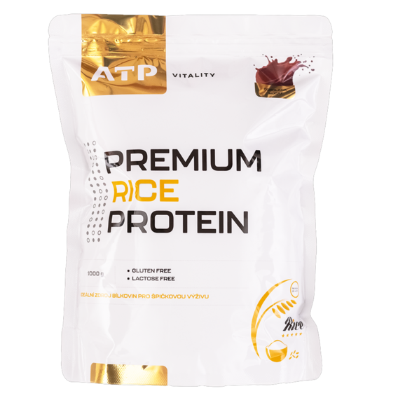 ATP Vitality Premium Rice Protein 1000g - čokoláda, nugát