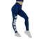 Modrá Nebbia Fitness legíny s vysokým pasem GLUTE CHECK 613