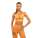 Oranžová Nebbia Sportovní podprsenka se síťkou PERFORMANCE 477
