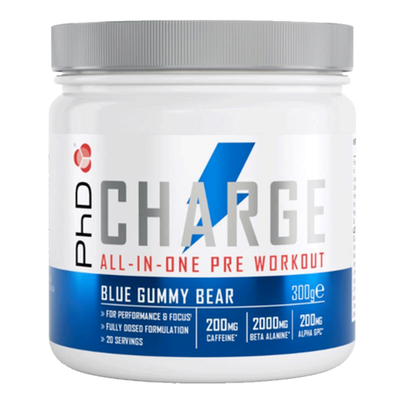 PhD Charge Pre-Workout 300g - grape candy