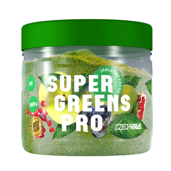 Czech Virus Super Greens Pro V2.0 360 g jablečný fresh