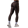 Tmavě hnědá Nebbia Legíny High-waist push-up POWER 888