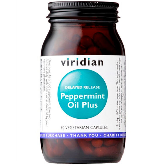 Viridian Peppermint Oil Plus - 90 kapslí