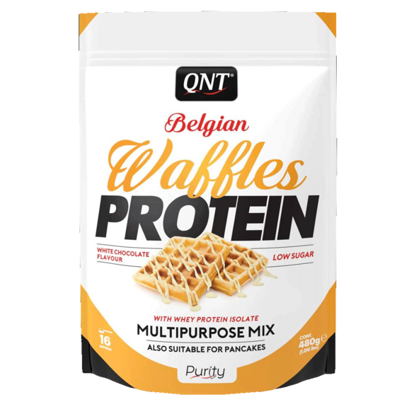 QNT Belgian Waffles Protein 480 g mléčná čokoláda