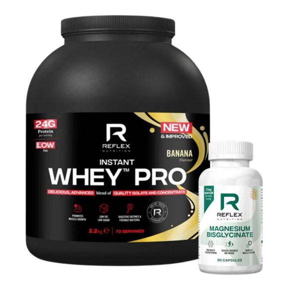 Instant Whey Pro 2,2kg + Albion Magnesium 90cps