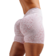 Růžová Nebbia Kompresní push-up šortky s leopardím vzorem PRIMAL 856