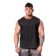 Černá Nebbia Washed-off mikina bez rukávů BEASTIN' 361