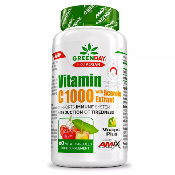 Amix ProVEGAN Vitamin C 1000 s extraktem z aceroly - 60 kapslí