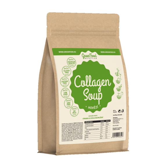 GreenFood Hovězí Collagenová proteinová polévka 207 g