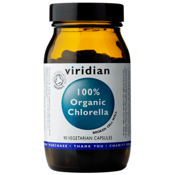 Viridian Chlorella Organic - 90 kapslí