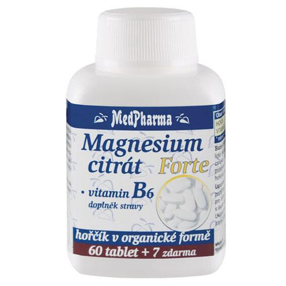 MedPharma Cytrynian magnezu Forte + witamina B6