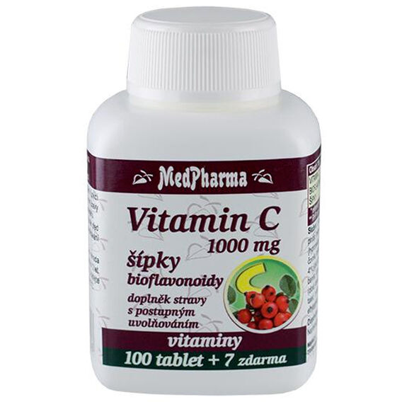 MedPharma Witamina C 1000 mg z owocami dzikiej róży